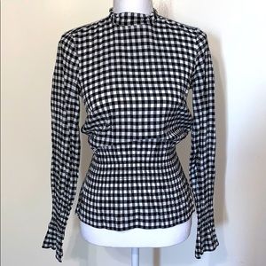 H&M Black/White Blouse